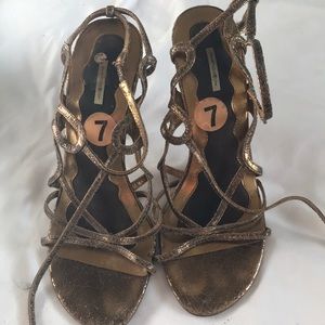 Max Studio gold shoes